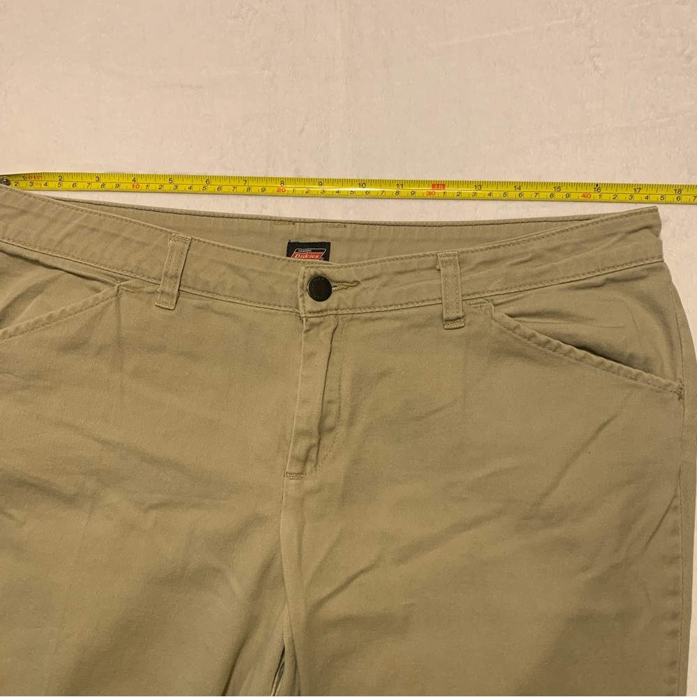 Dickies Women's Slim Fit Boot Cut Pants Size 10 Regular , Tan Comfort Stretch - Picture 4 of 9